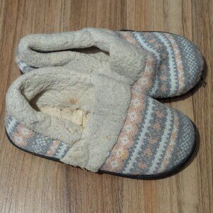 Memory Foam House Shoes Warm Comfy Fuzzy House Slippers with Knit Fleece Lined